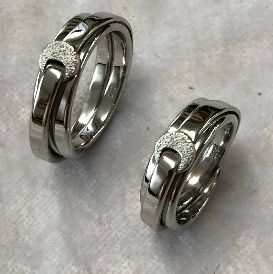 Sonderanfertigung: Trauringe nach Vorlage eines Lederarmbandes